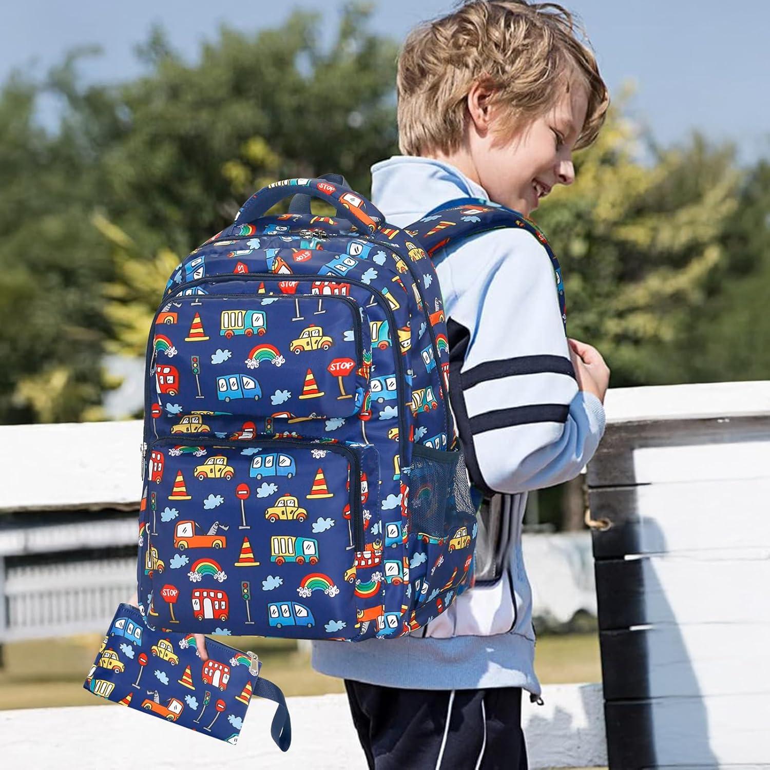 Set de 3 mochilas escolares YESGIRL con caja de almuerzo