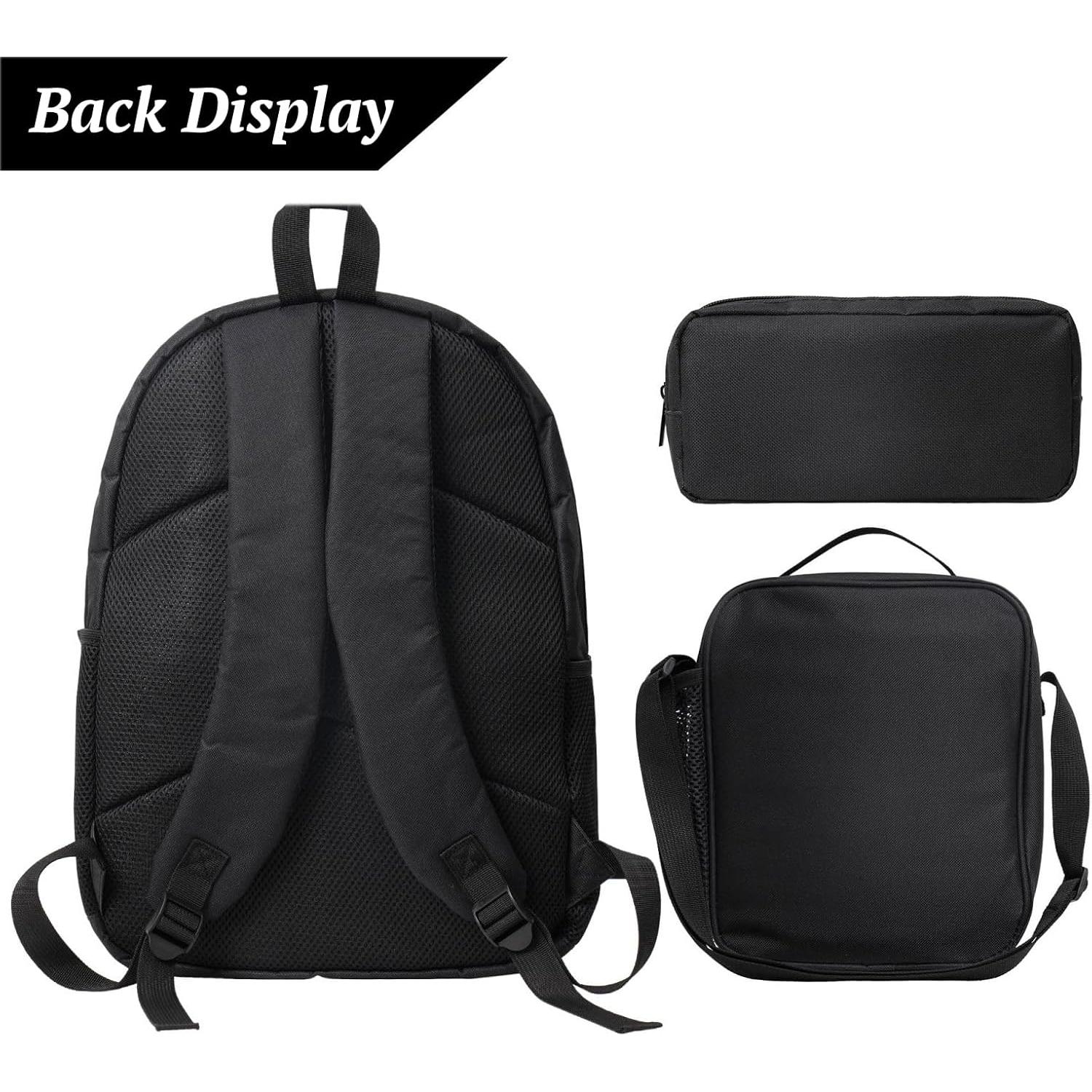 Mochila Escolar 3 en 1 Hip Hop Kid con Almuerzo y Estuche