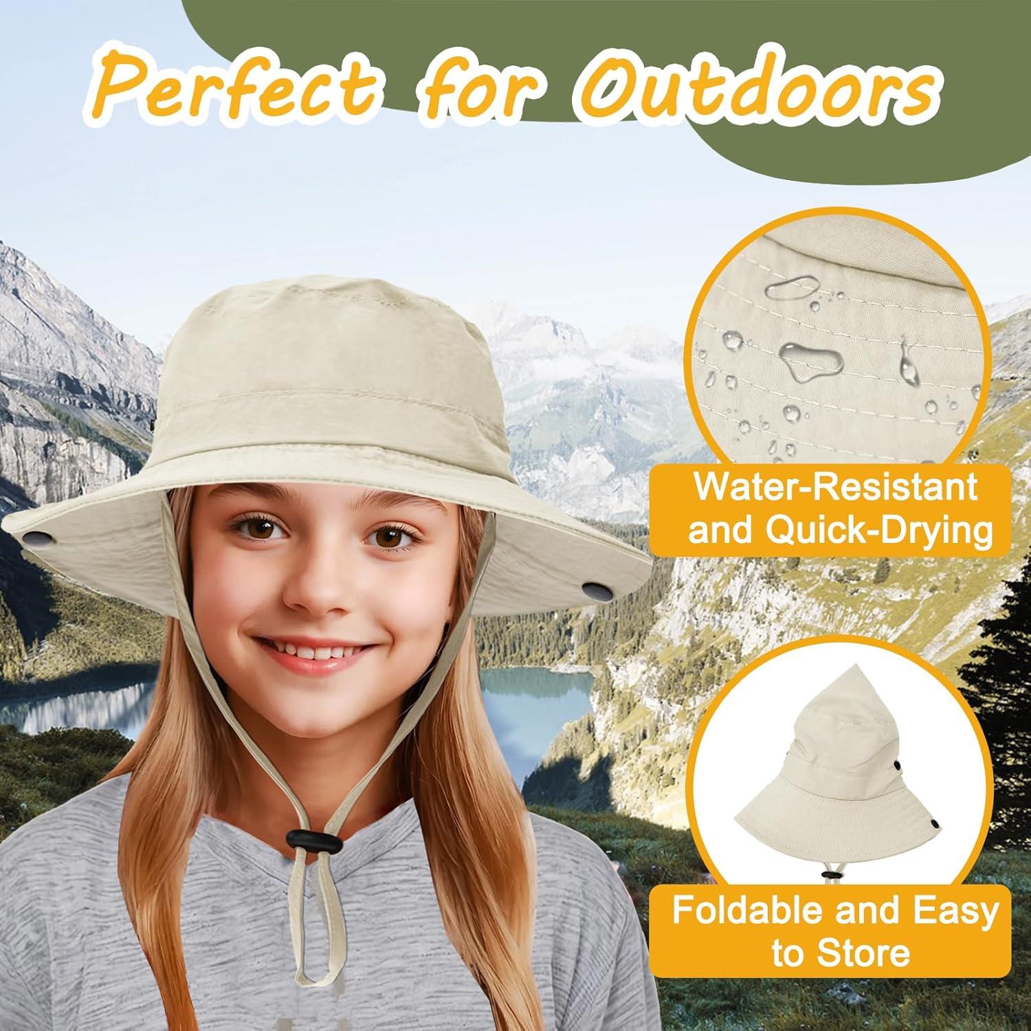 Sombrero de Sol Plegable para Niños UPF 50+ Beige