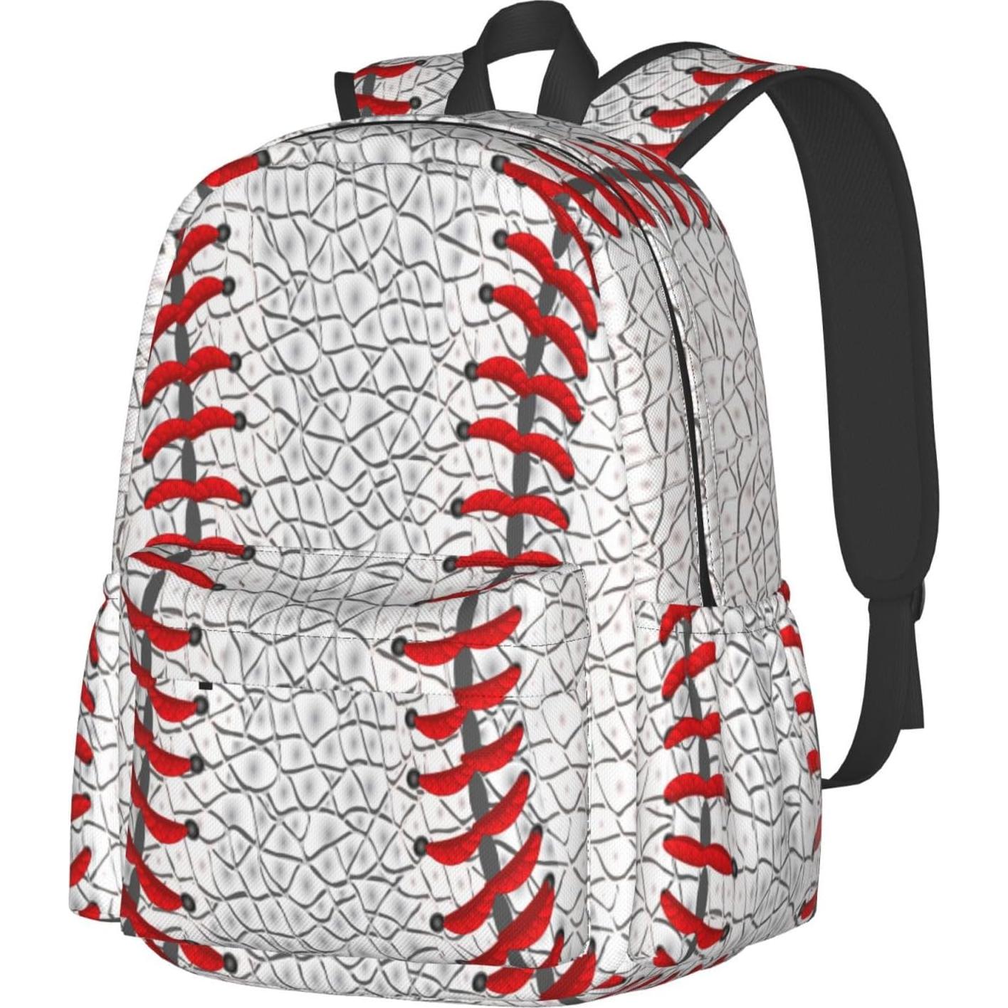 Mochila Escolar Ligera Unisex 28x16x43 cm - Color Béisbol