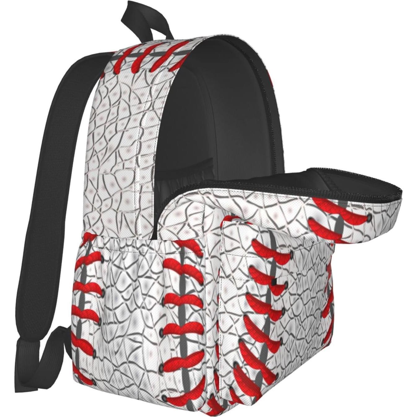 Mochila Escolar Ligera Unisex 28x16x43 cm - Color Béisbol