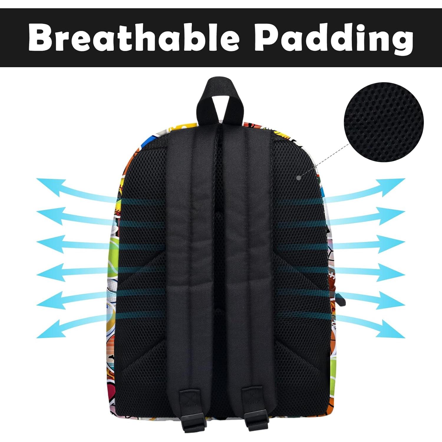 Mochila Escolar Deportiva ROVOZAR 41x31x10 cm para Niños