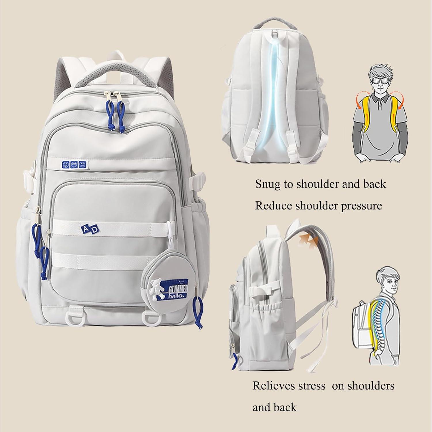 Mochila Escolar YJMKOI para Niños y Niñas 46.99x30.99x16cm