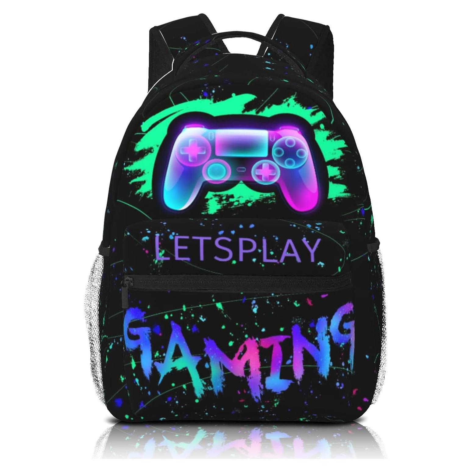 Mochila Escolar Niños 8-10 Años Gamepad Resistente Agua