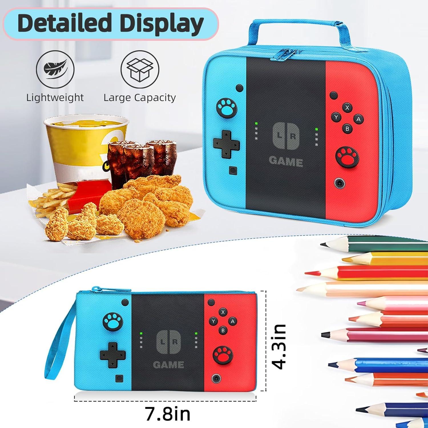 Set de 3 Mochilas Gamer para Niños con Almuerzo - 43 cm
