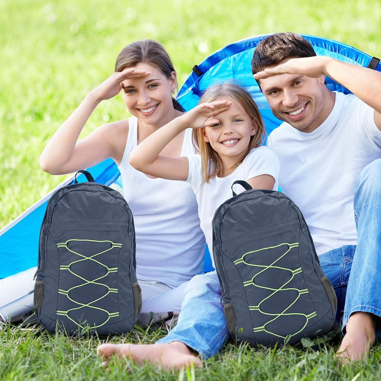 12 Mochilas Plegables Azules Dansydaisy 43 cm para Viajes