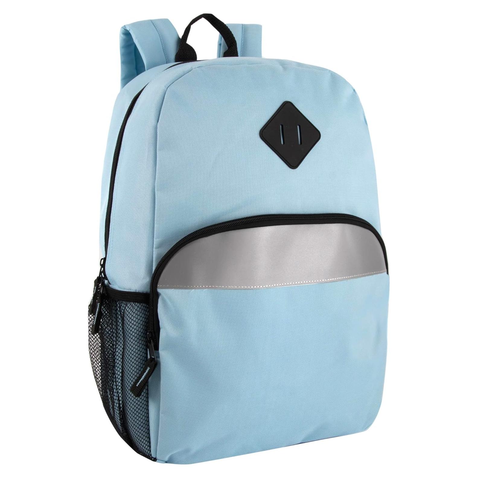 Mochila Escolar Reflectante Trail Maker Azul 20L con Bolsillos