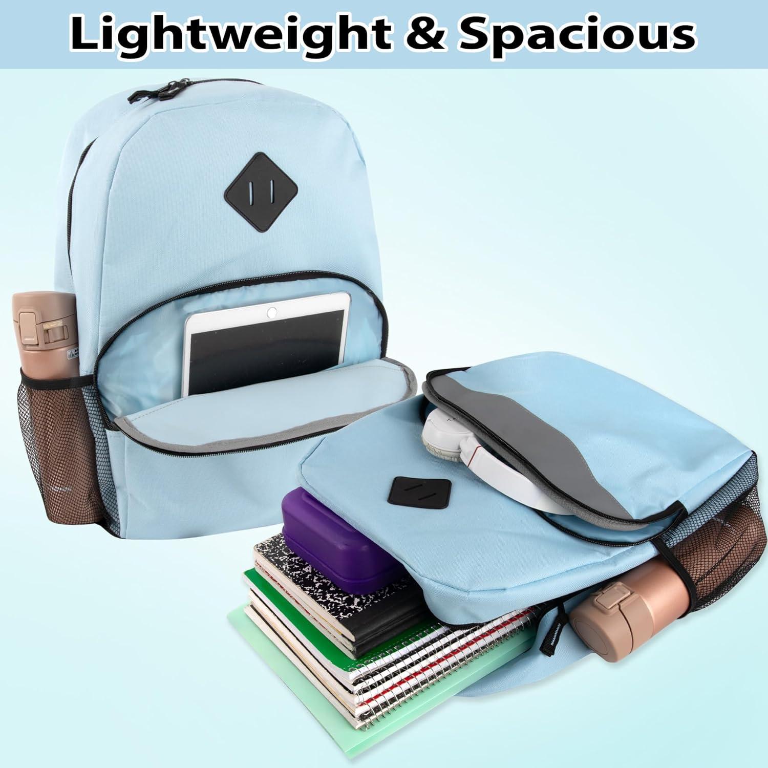 Mochila Escolar Reflectante Trail Maker Azul 20L con Bolsillos