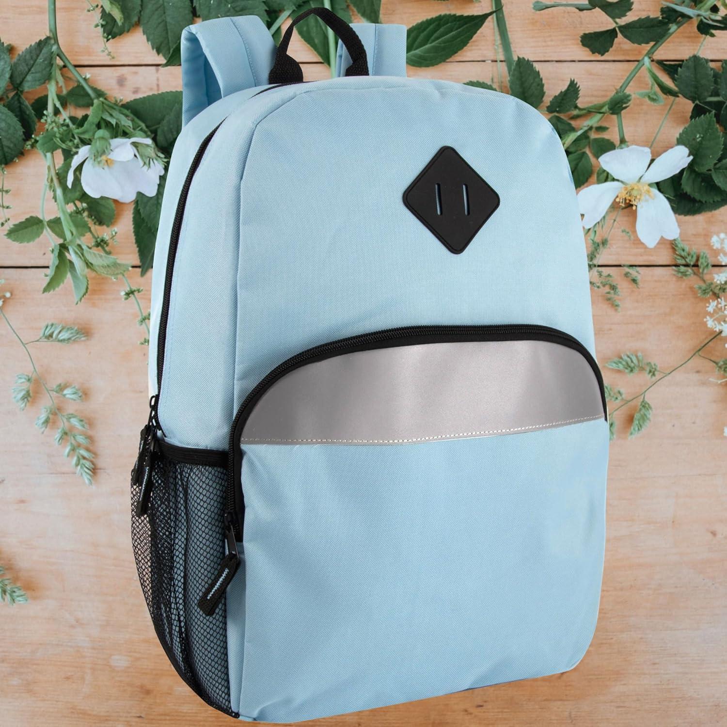 Mochila Escolar Reflectante Trail Maker Azul 20L con Bolsillos