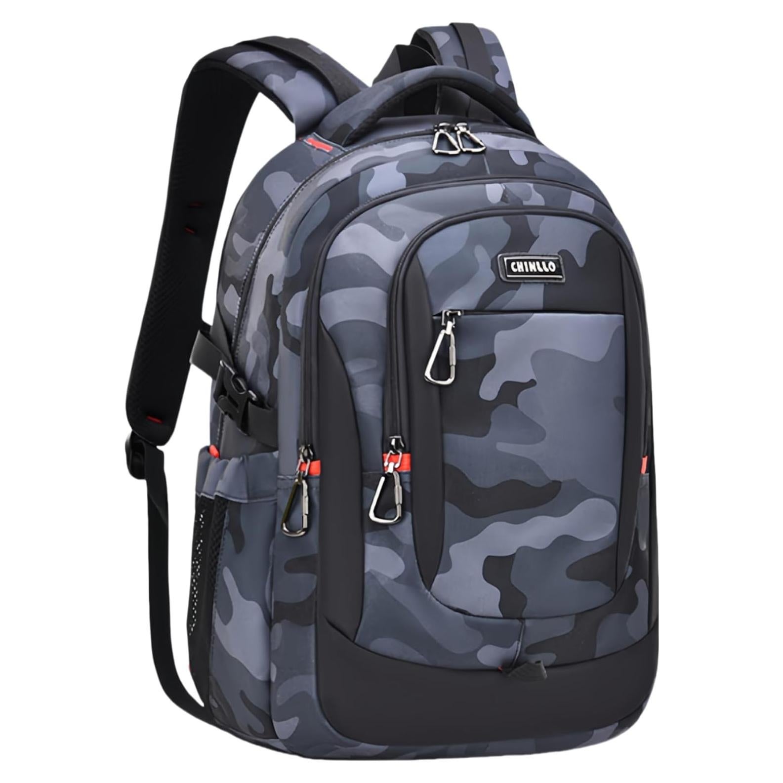 Mochila Escolar Camo para Niños 31x18x45 cm Resistente Agua