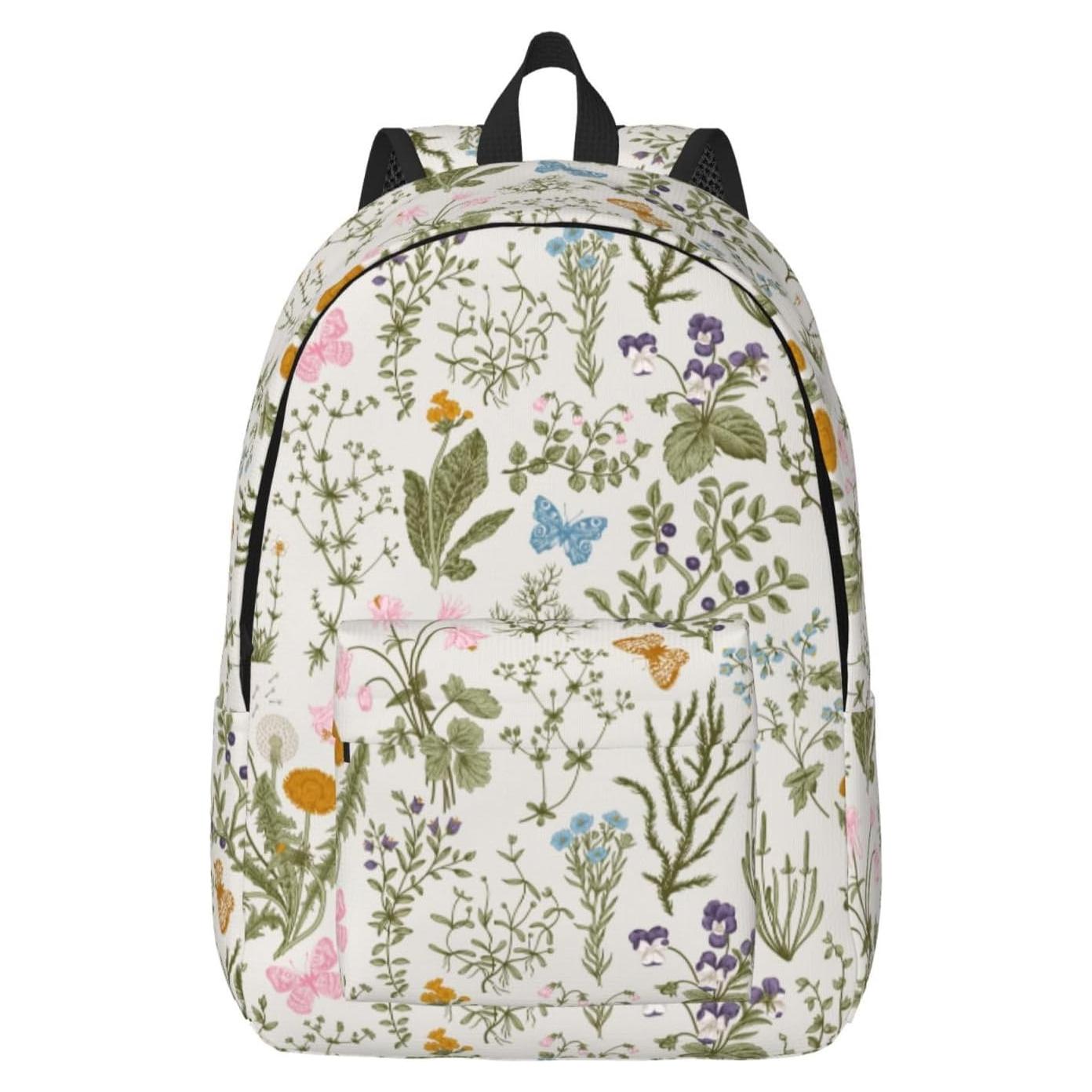 Mochila Lona Floral Vintage 15" GVGOAGL Unisex 16L