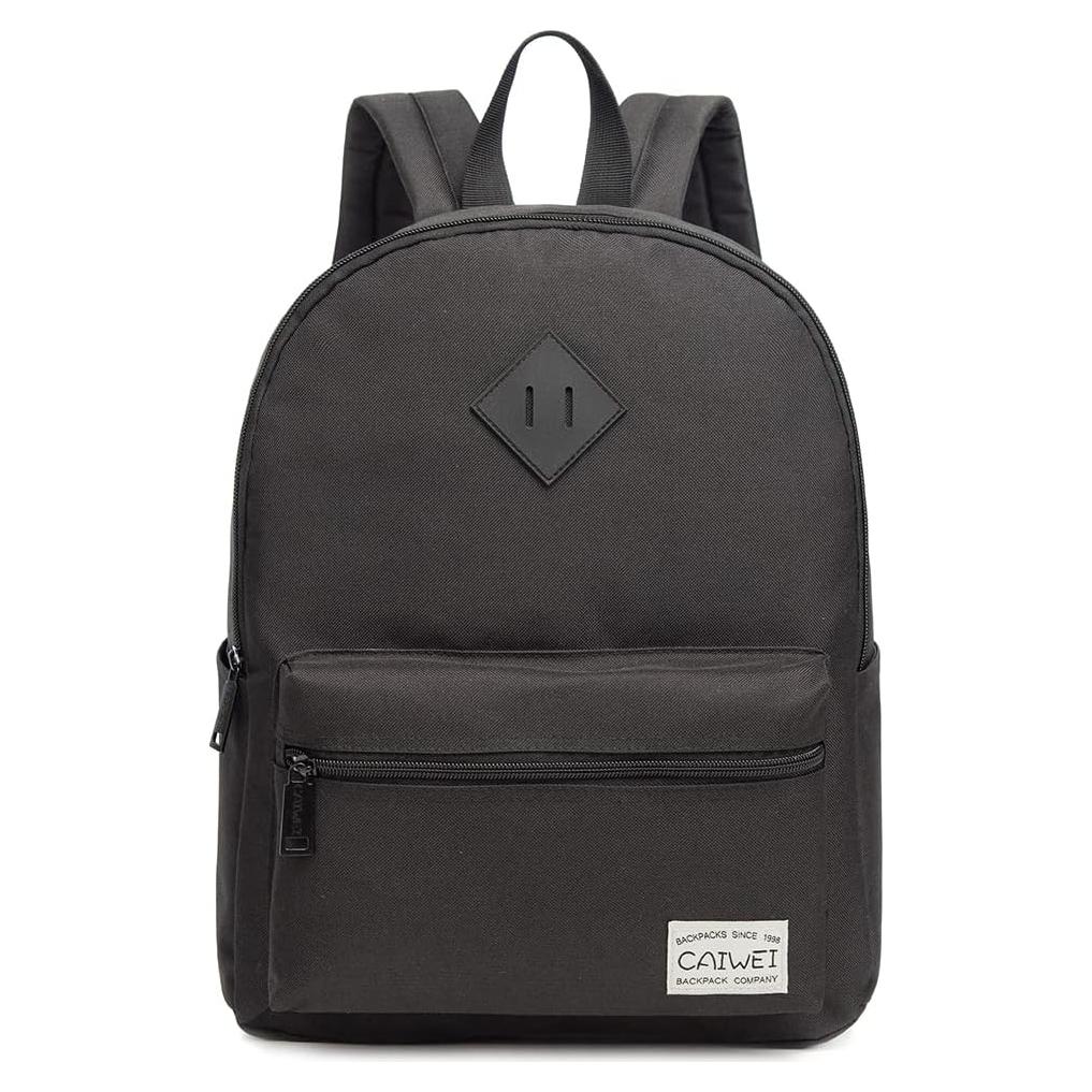 Mochila Escolar CAIWEI Camuflaje Negro 15" para Niños