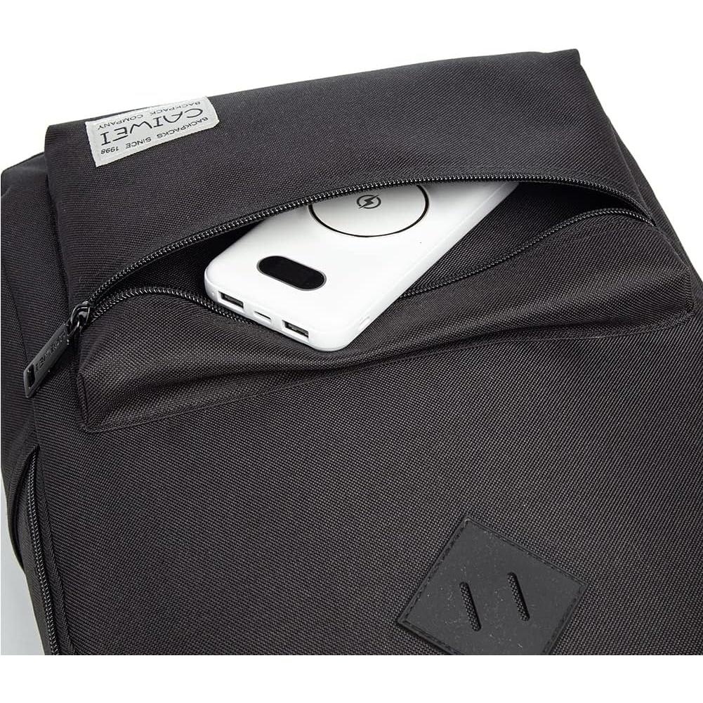 Mochila Escolar CAIWEI Camuflaje Negro 15" para Niños