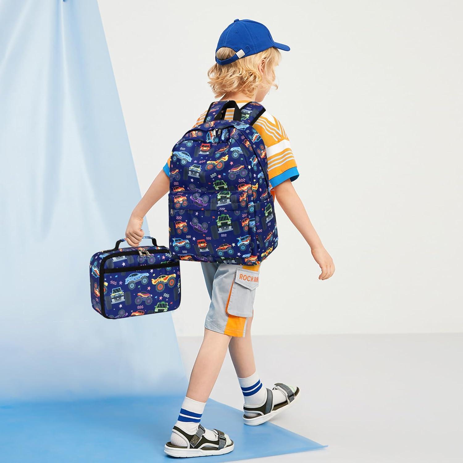 Mochila Infantil CAMTOP con Caja de Almuerzo 30x15x45 cm