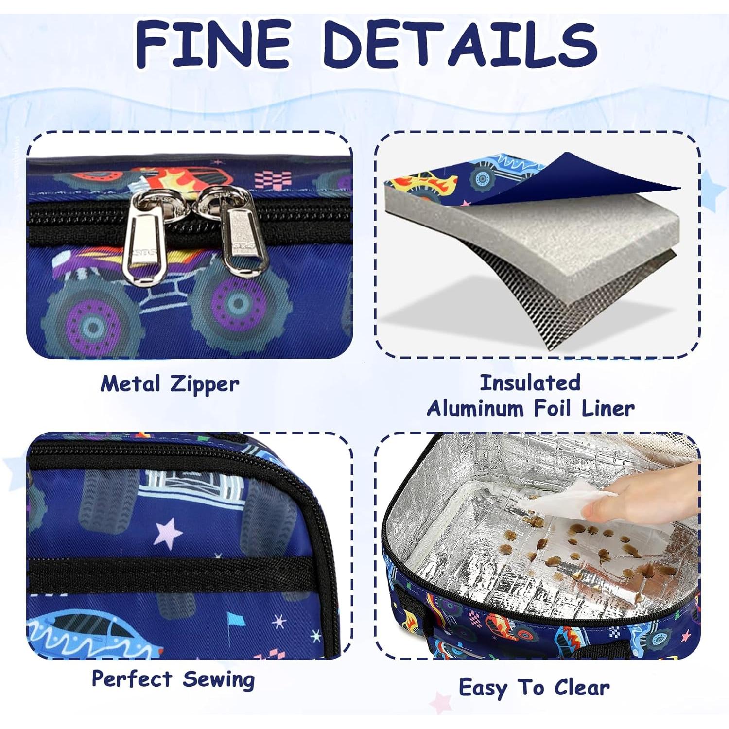 Mochila Infantil CAMTOP con Caja de Almuerzo 30x15x45 cm