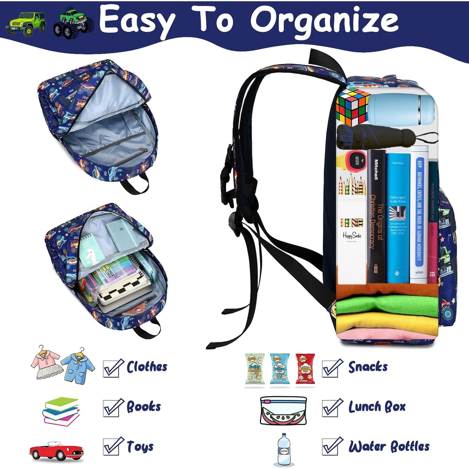 Mochila Infantil CAMTOP con Caja de Almuerzo 30x15x45 cm