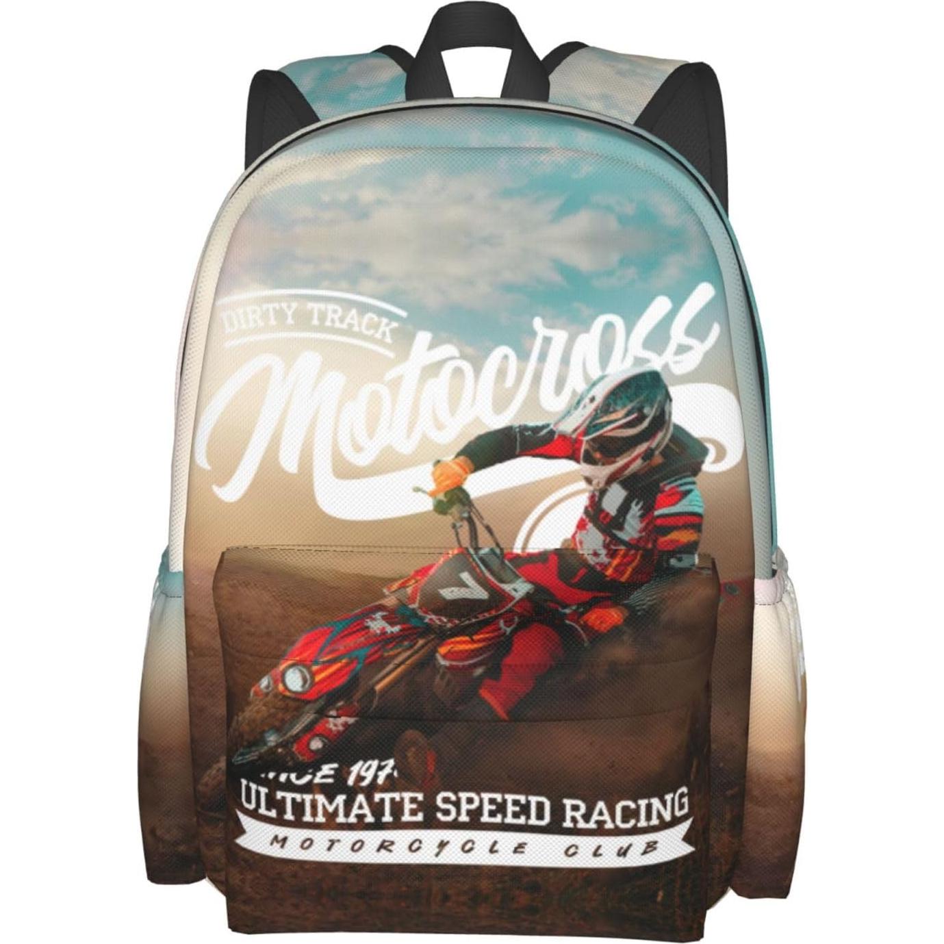 Mochila Escolar Tezmd Motocross 16" Ligera Unisex