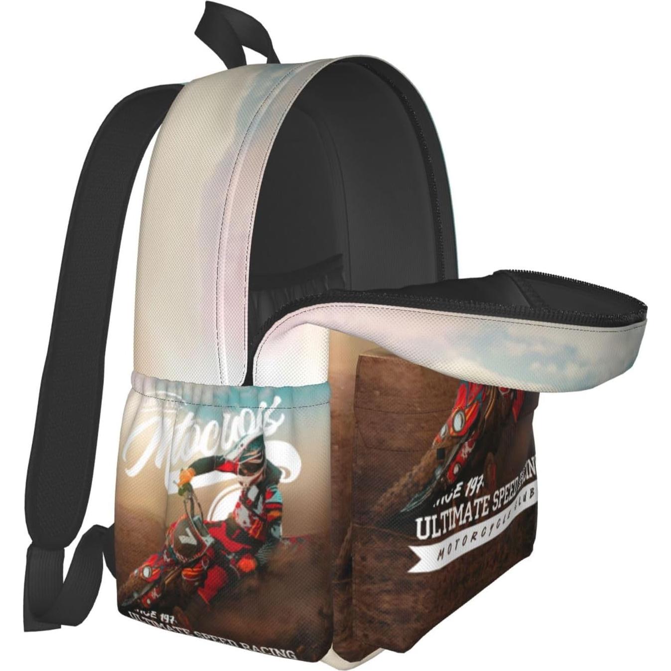 Mochila Escolar Tezmd Motocross 16" Ligera Unisex