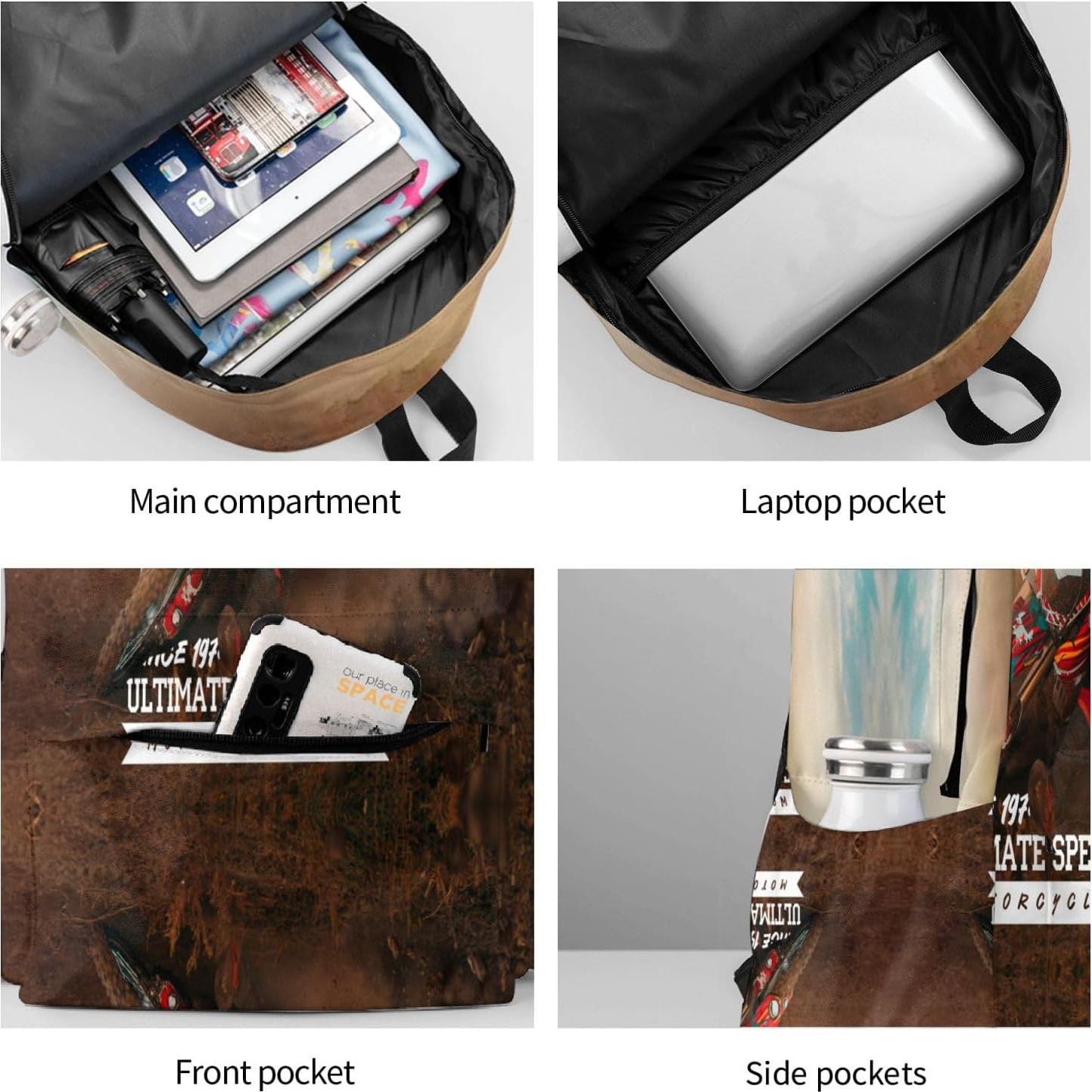 Mochila Escolar Tezmd Motocross 16" Ligera Unisex