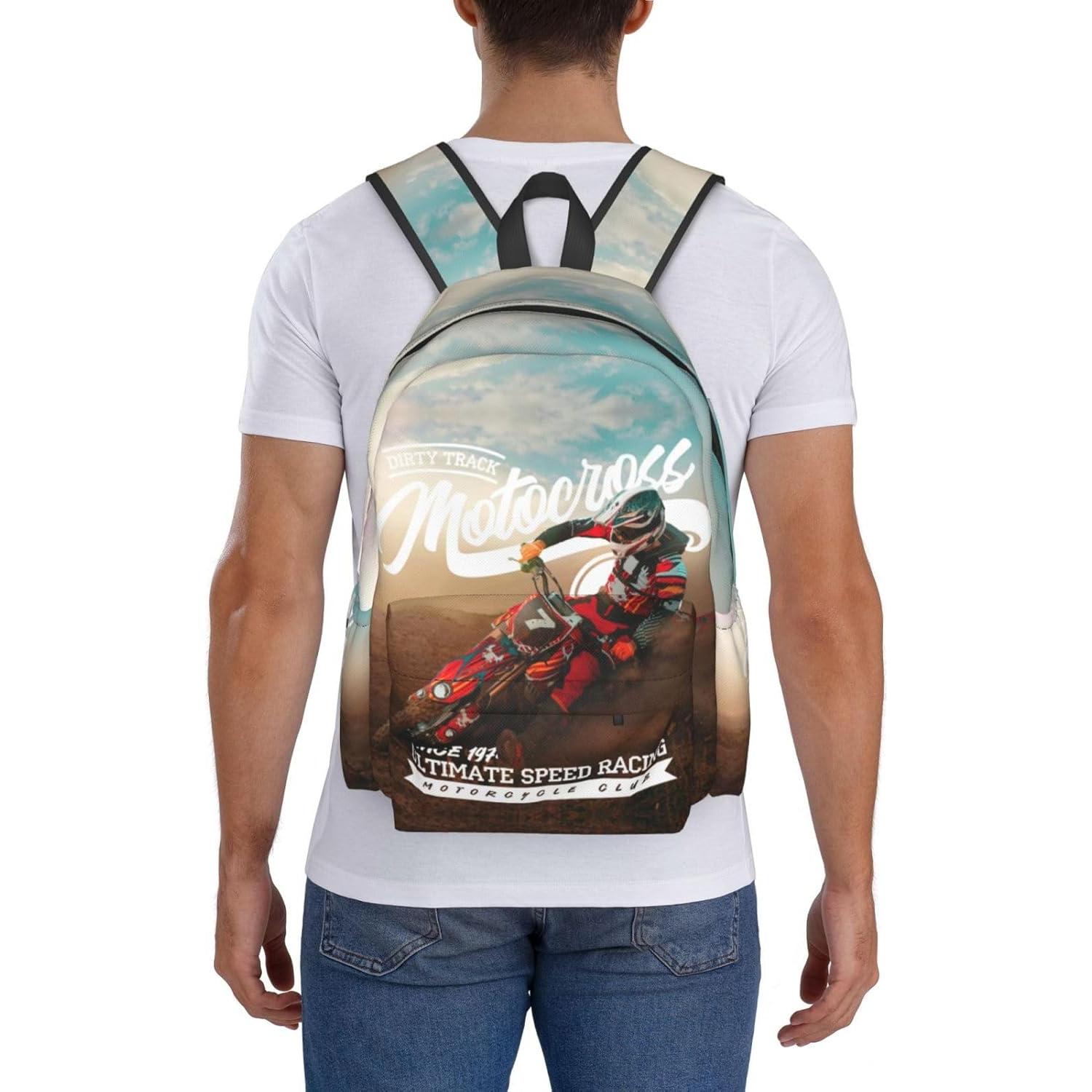 Mochila Escolar Tezmd Motocross 16" Ligera Unisex