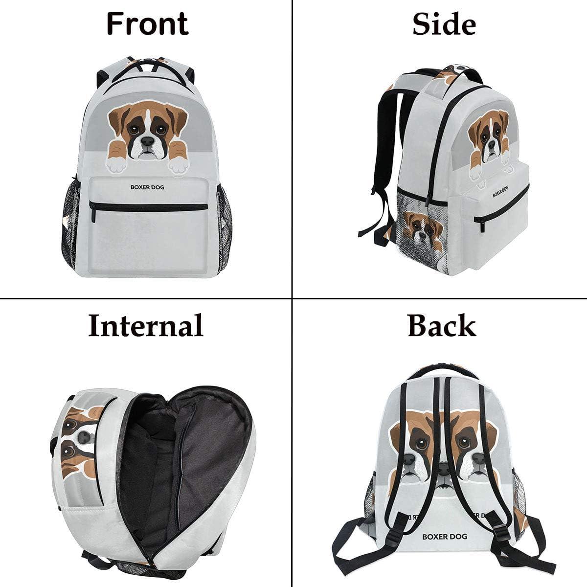 Mochila Escolar Personalizada Armanity Perro Boxeador 29.2x20.3cm