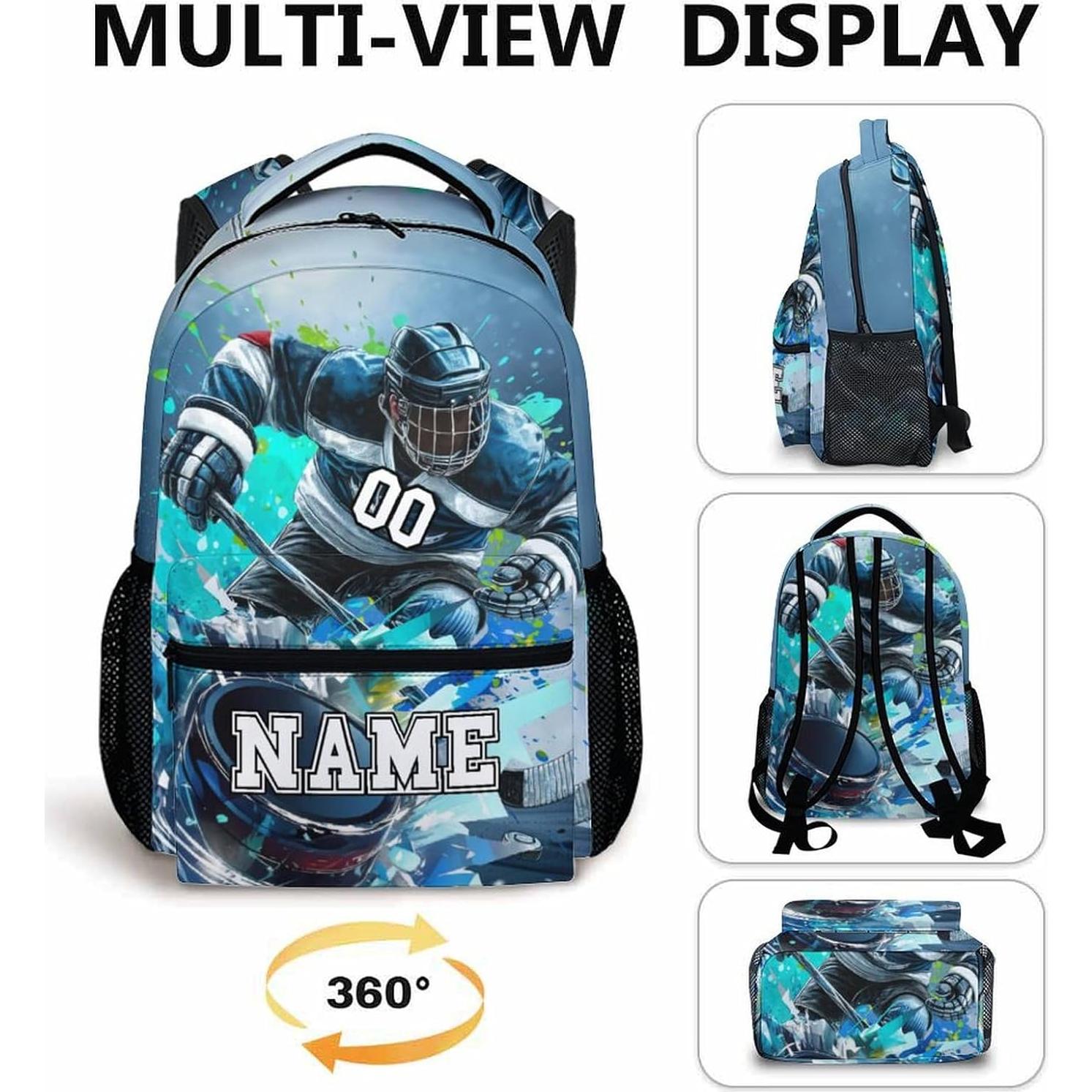 Mochila Deportiva Personalizada Homexzdiy 17" para Niños