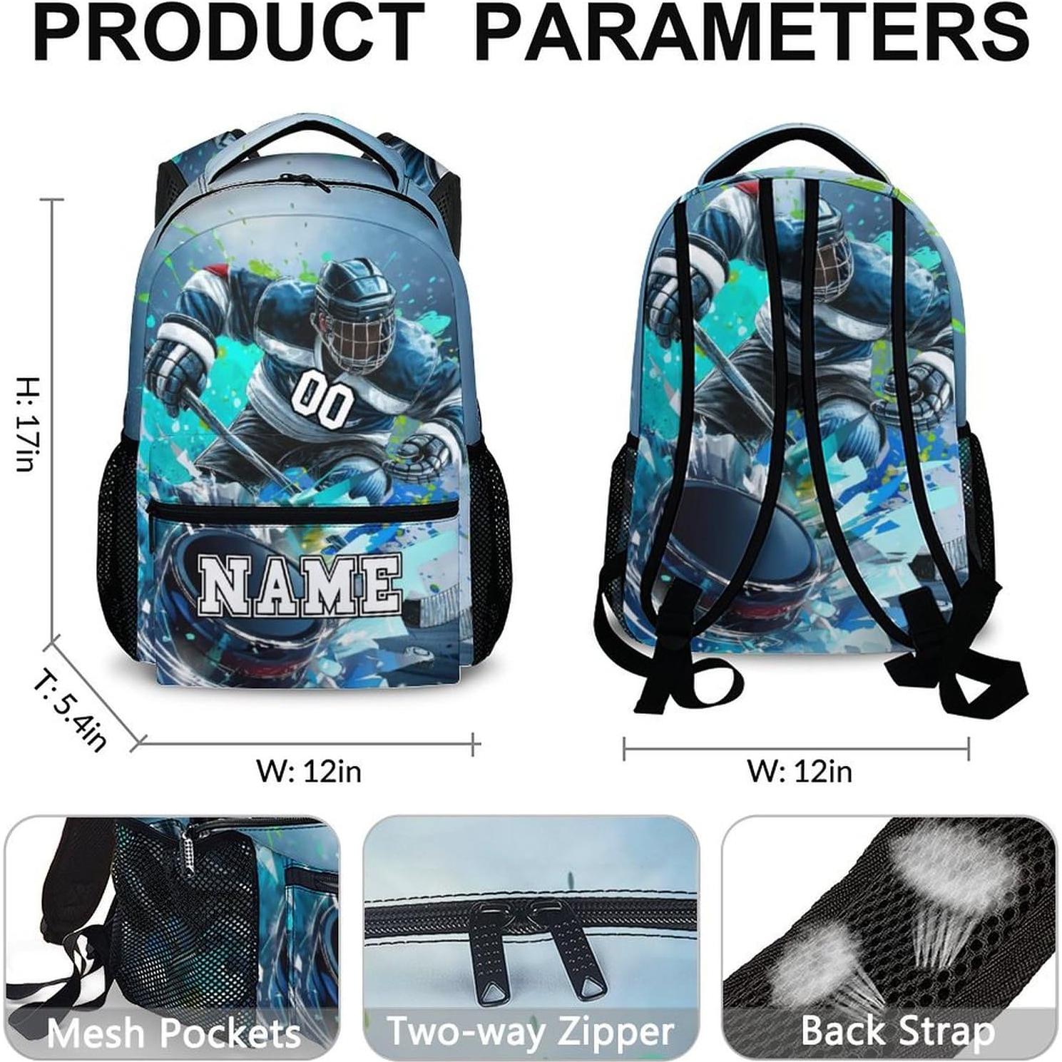 Mochila Deportiva Personalizada Homexzdiy 17" para Niños