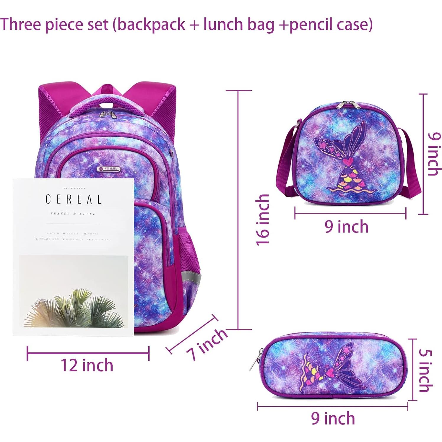 Juego de Mochila Escolar Dinosaurio 3 Piezas con Almuerzo