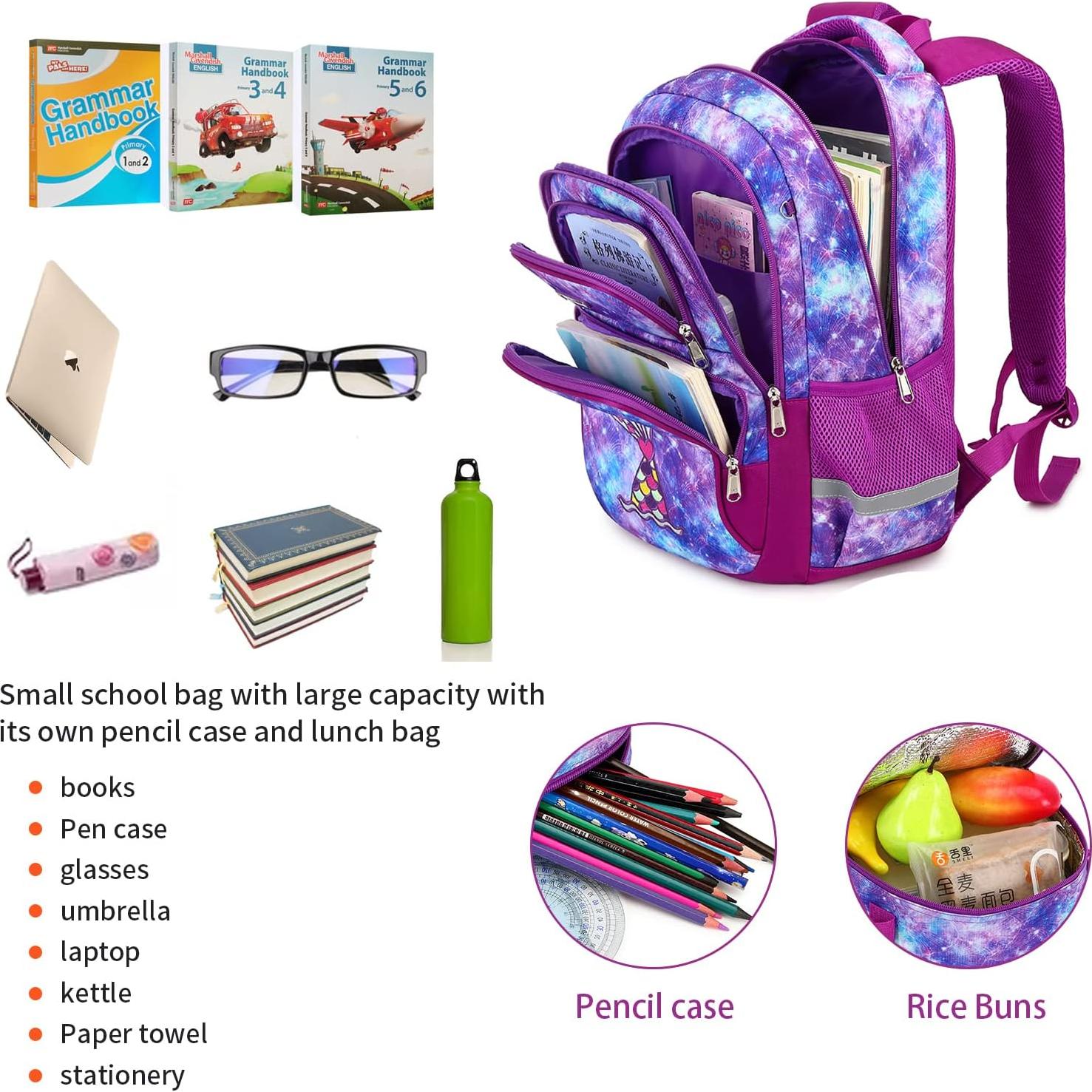 Juego de Mochila Escolar Dinosaurio 3 Piezas con Almuerzo