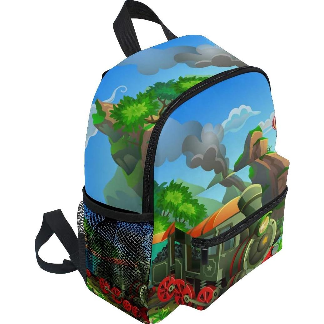 Mochila Infantil AUUXVA Tren 25x10x30cm para Niños 3-6 Años