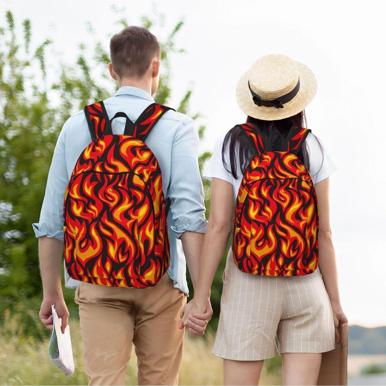 Mochila Lona Cool Fire 15" para Niños y Adultos - Ligera