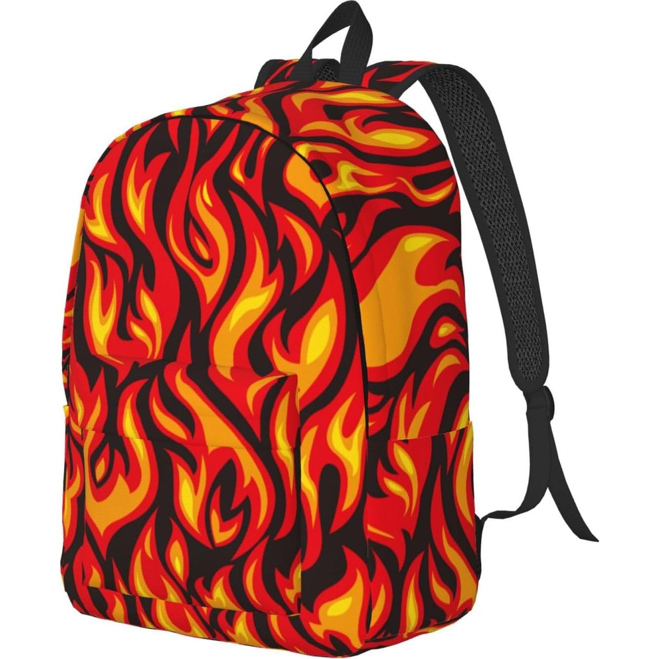 Mochila Lona Cool Fire 15" para Niños y Adultos - Ligera
