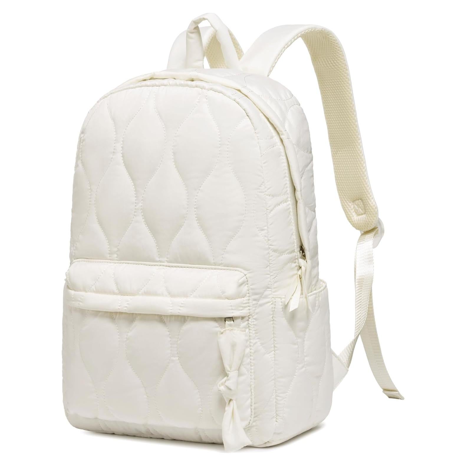 Mochila Escolar LEDAOU Beige Acolchado 18L para Niñas