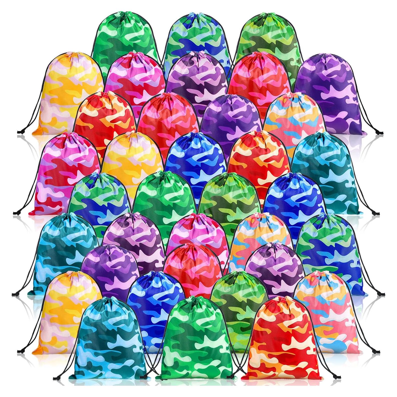 Bolsas de Cuerda Camuflaje Amylove 36 Piezas 25x20 cm