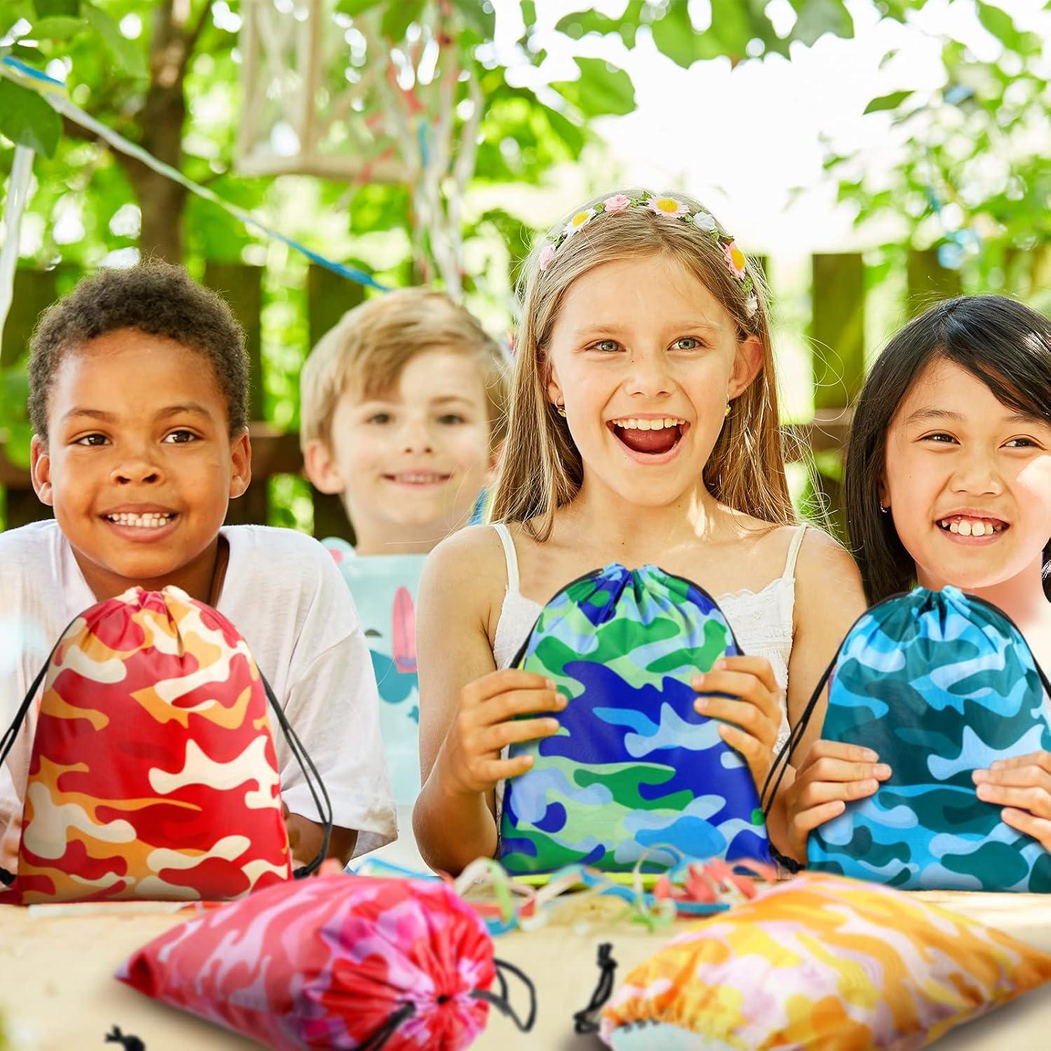 Bolsas de Cuerda Camuflaje Amylove 36 Piezas 25x20 cm