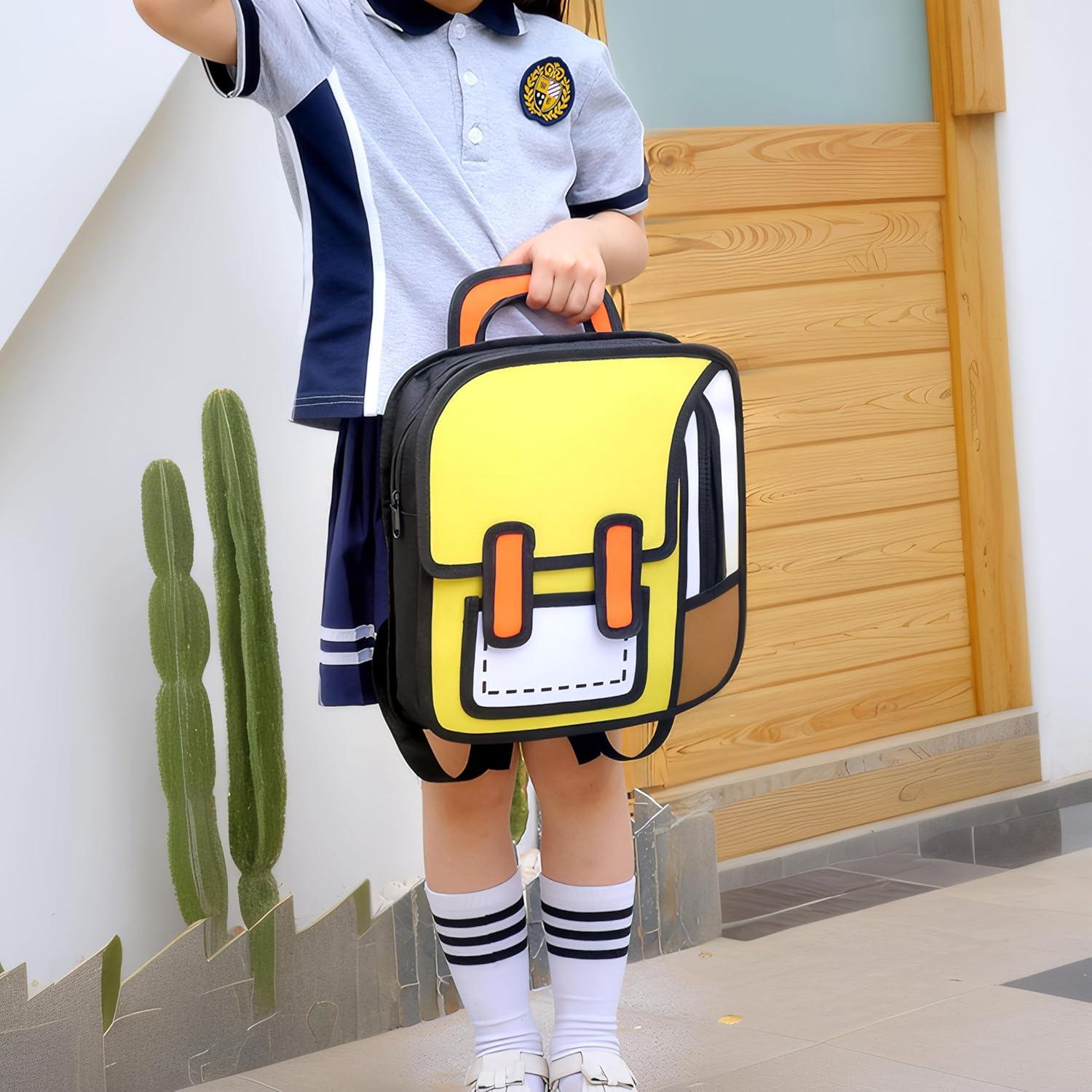 Mochila Kawaii Grande Amarilla para Niños 15L 39.4cm