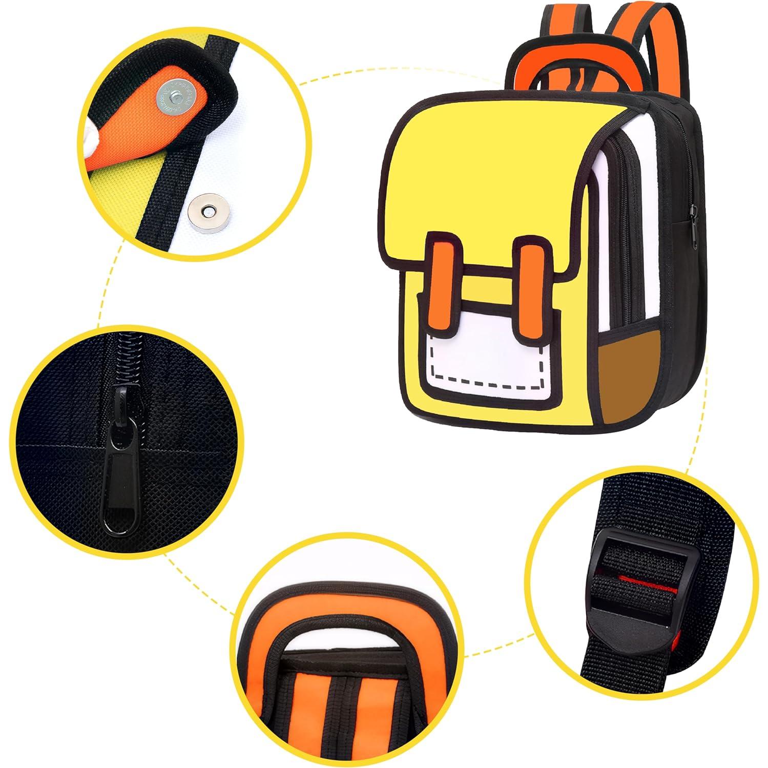 Mochila Kawaii Grande Amarilla para Niños 15L 39.4cm