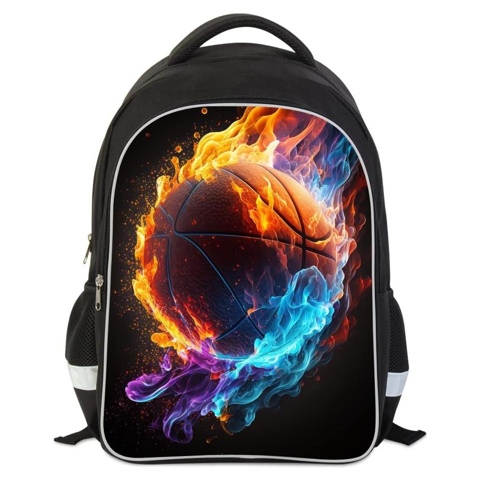 Mochila Escolar Baloncesto Niños 3D 43.94 cm Oxford