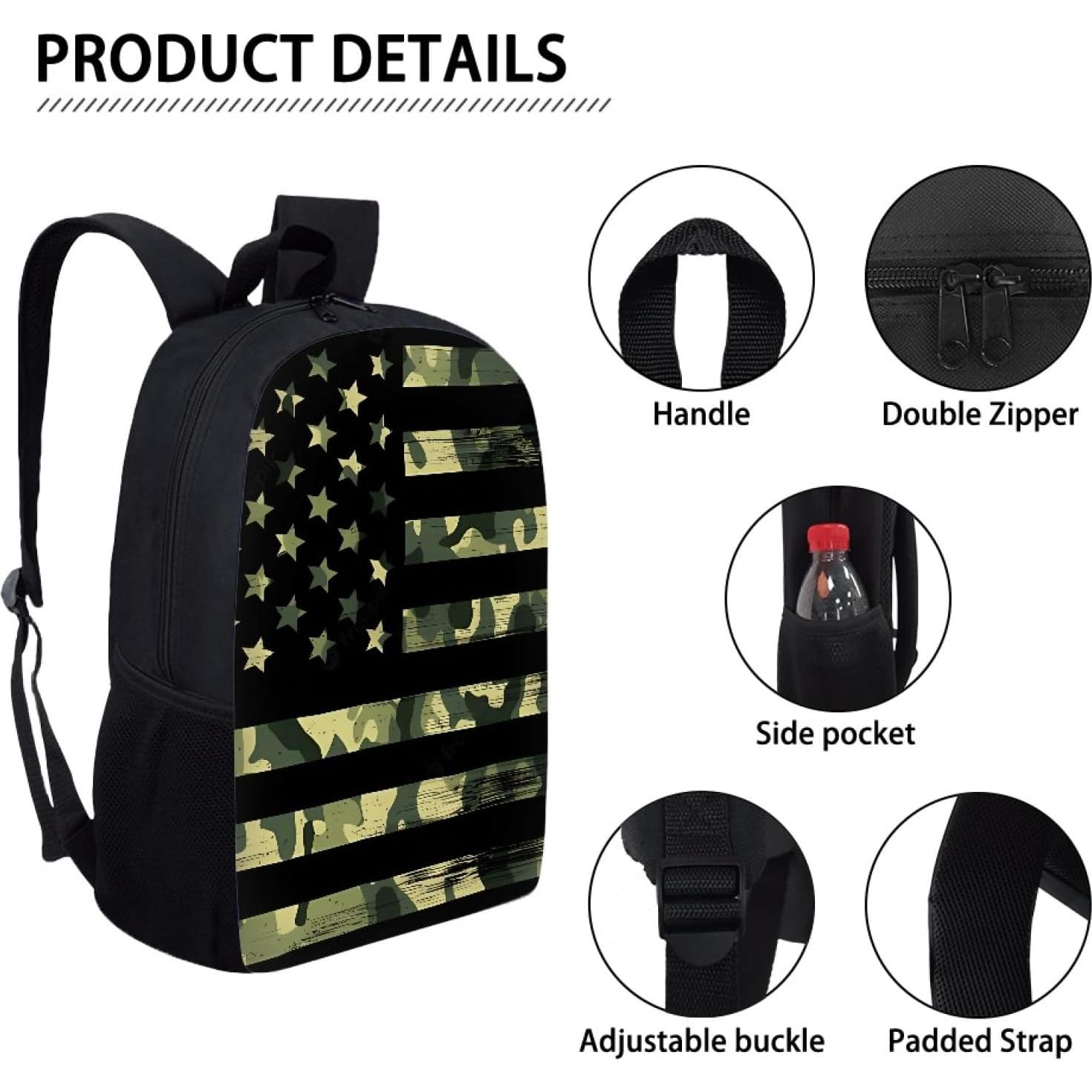 Mochila Escolar 3 Piezas FANCOSAN con Bolsa Térmica y Estuche