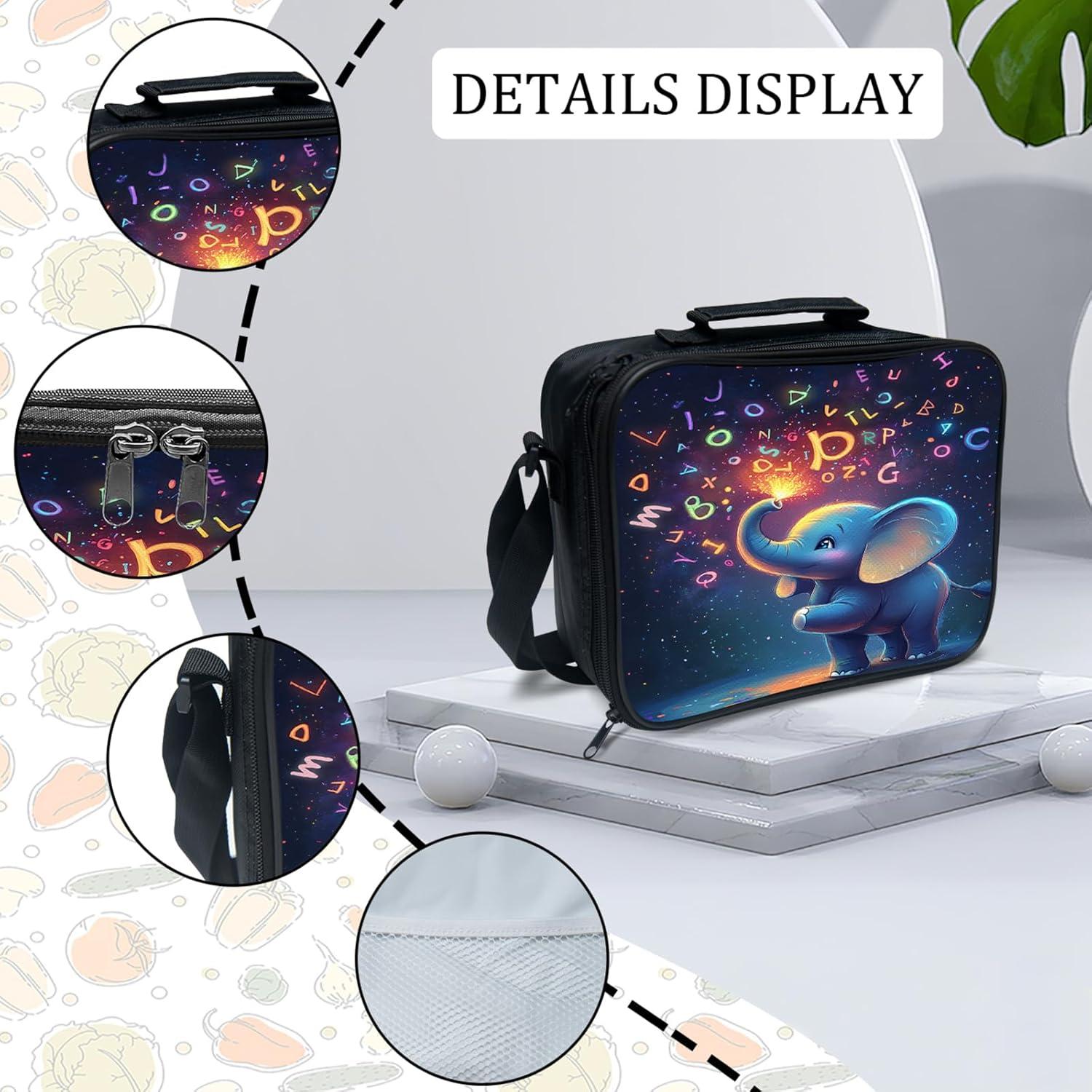 Mochila Escolar Infantil Elefante Baegopa 3 Piezas 40.6 cm