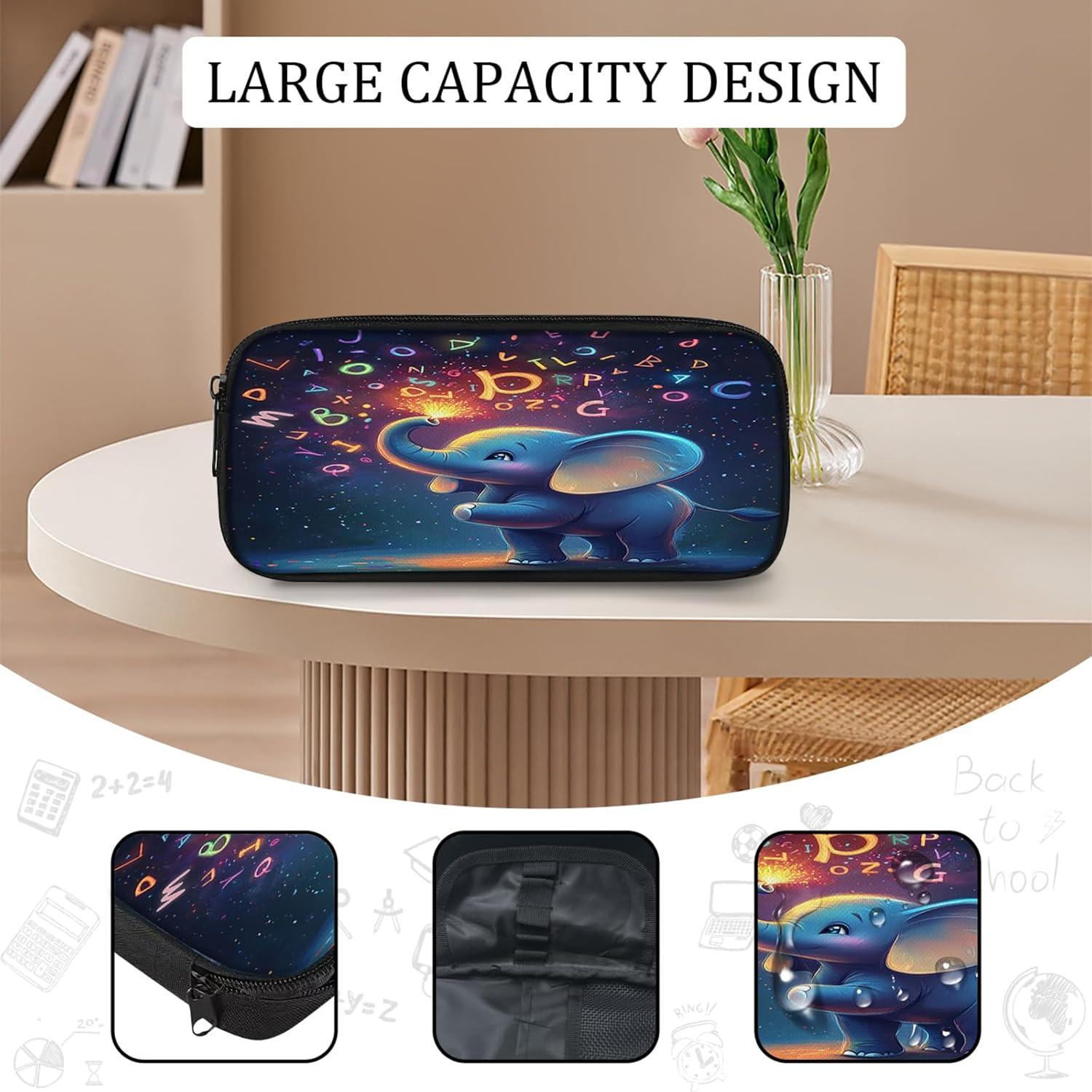 Mochila Escolar Infantil Elefante Baegopa 3 Piezas 40.6 cm