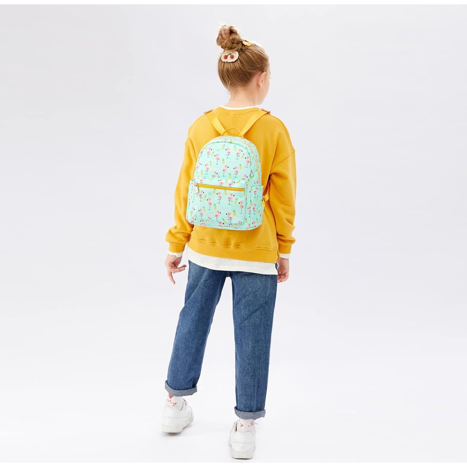 Mochila Pequeña Verde Cusangel para Niñas, Resistente al Agua