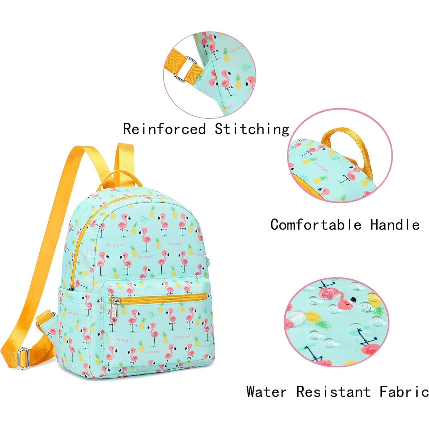 Mochila Pequeña Verde Cusangel para Niñas, Resistente al Agua