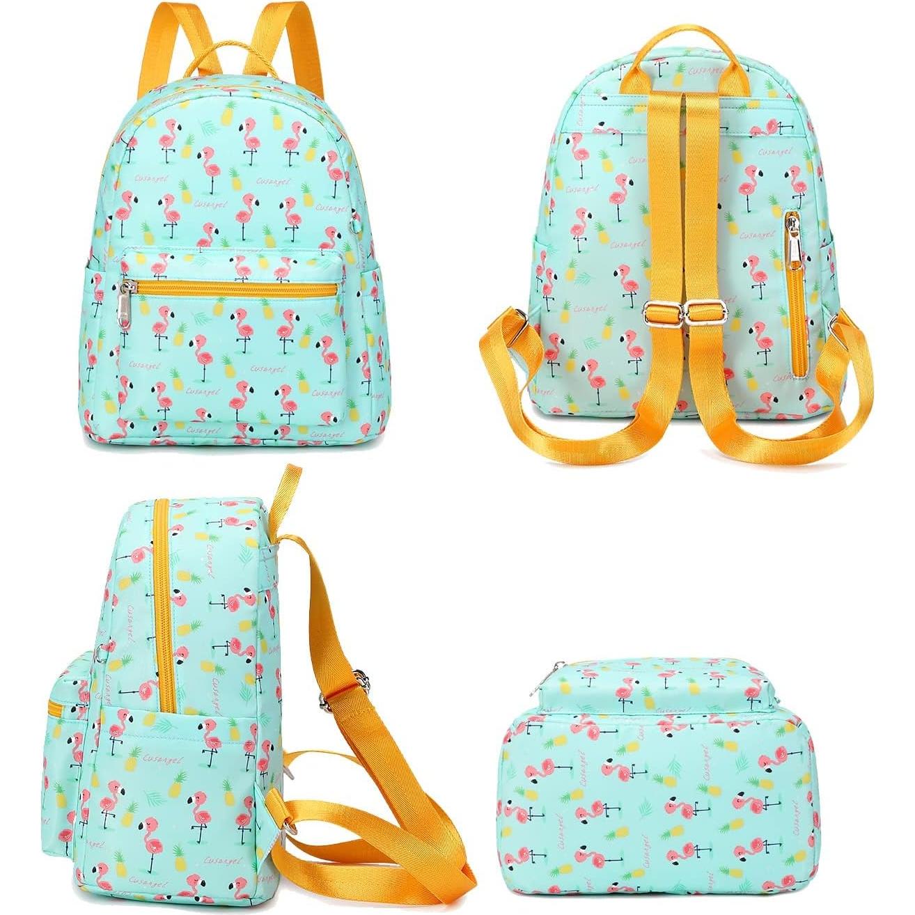 Mochila Pequeña Verde Cusangel para Niñas, Resistente al Agua