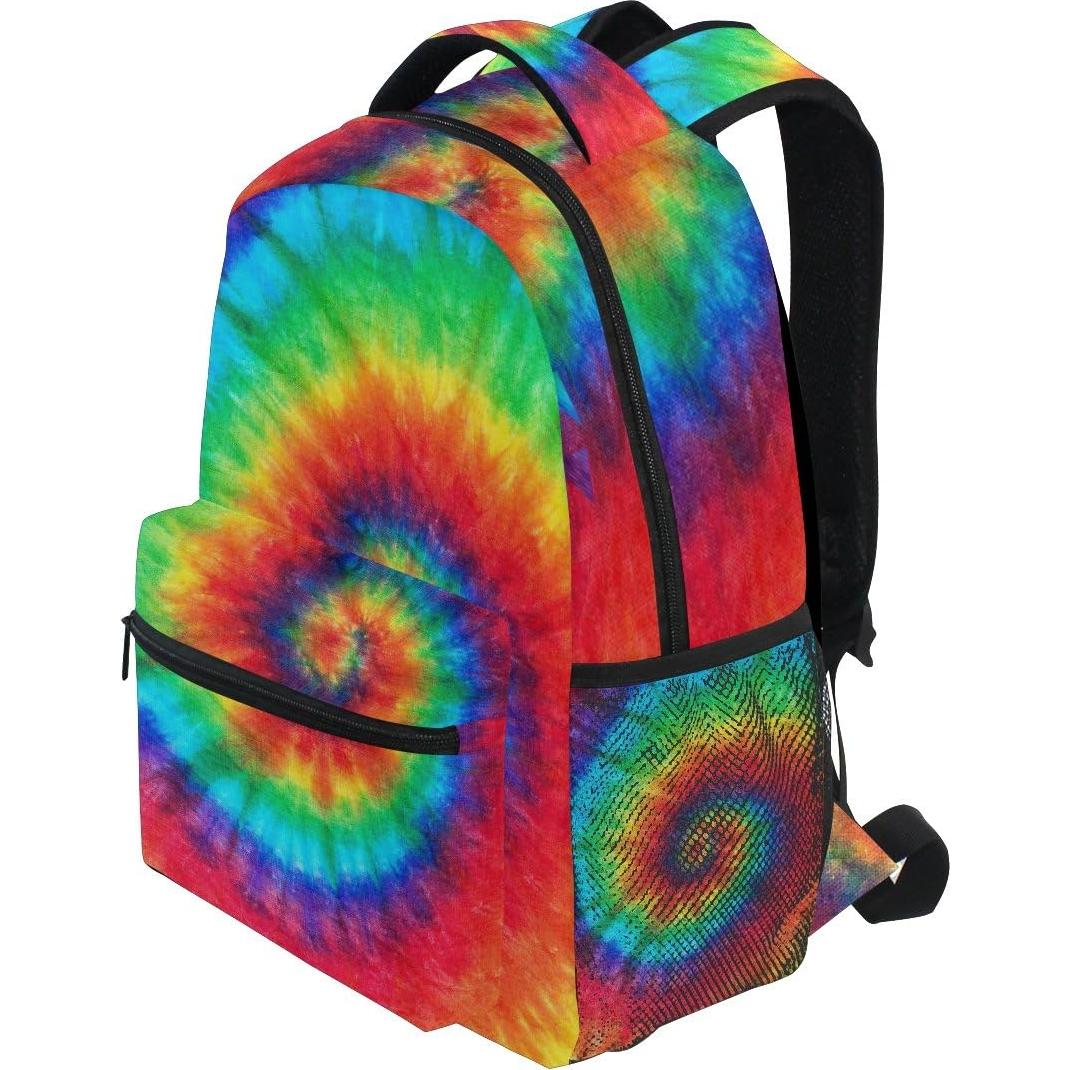 Mochila AUUXVA Tie Dye Trippy 29.2x20.3x40.6 cm Unisex