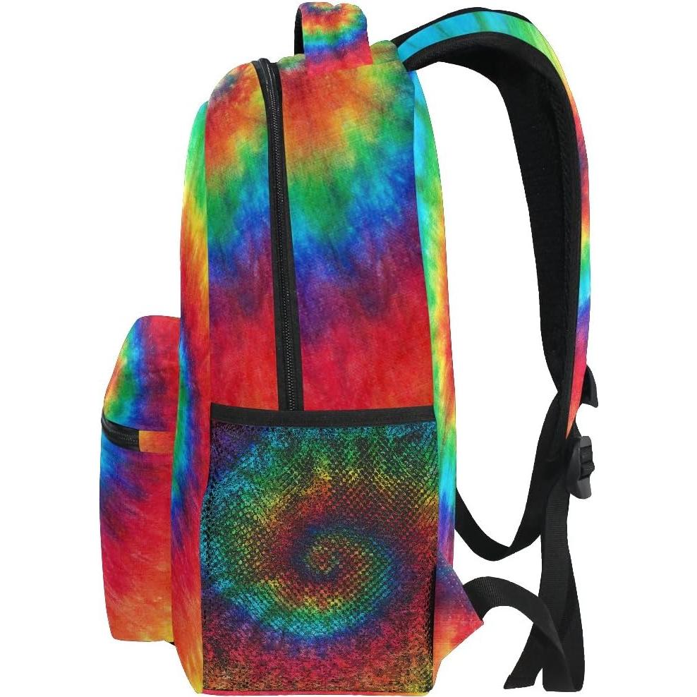Mochila AUUXVA Tie Dye Trippy 29.2x20.3x40.6 cm Unisex
