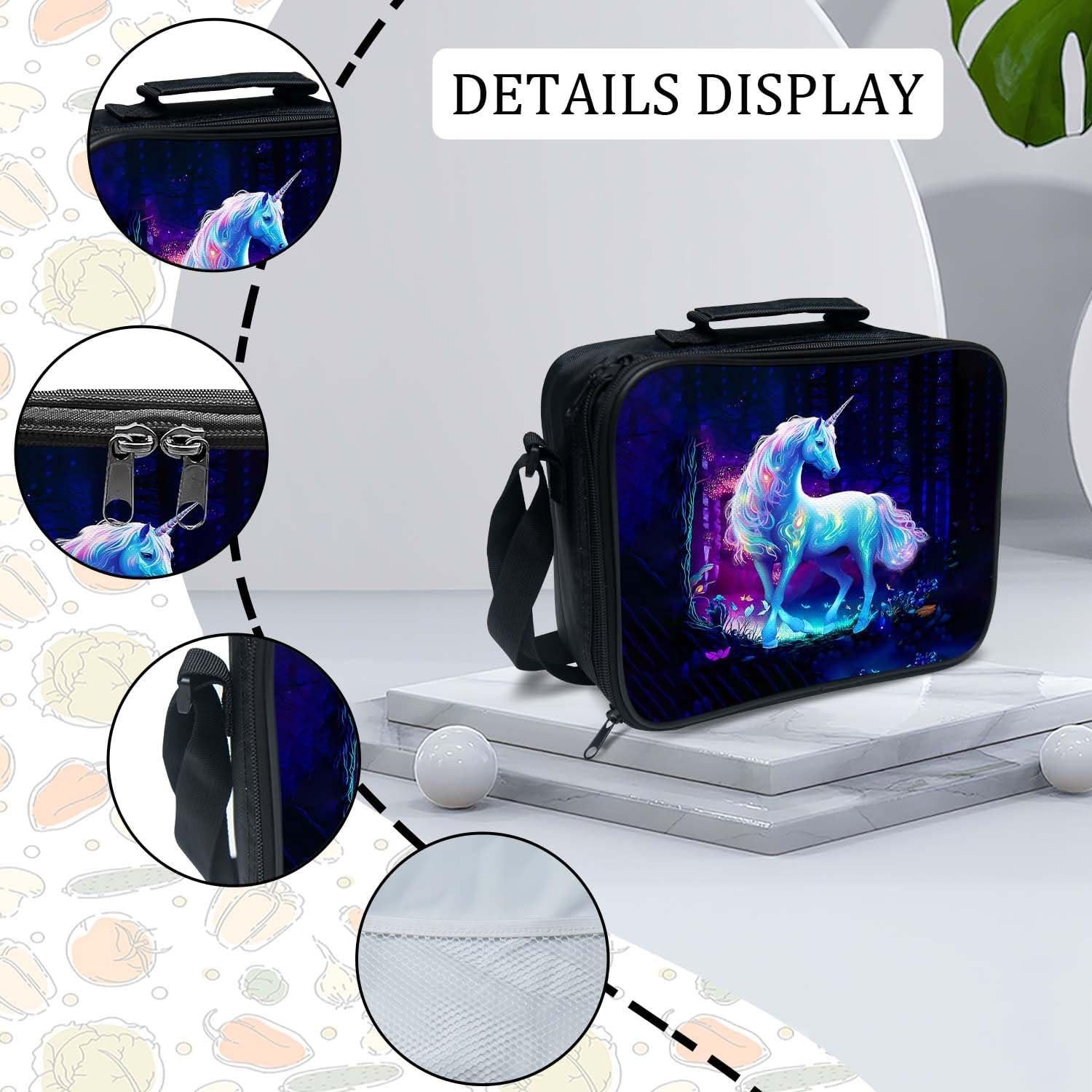 Mochila Escolar Unicornio Fuzawet 3 Piezas 40.6 cm