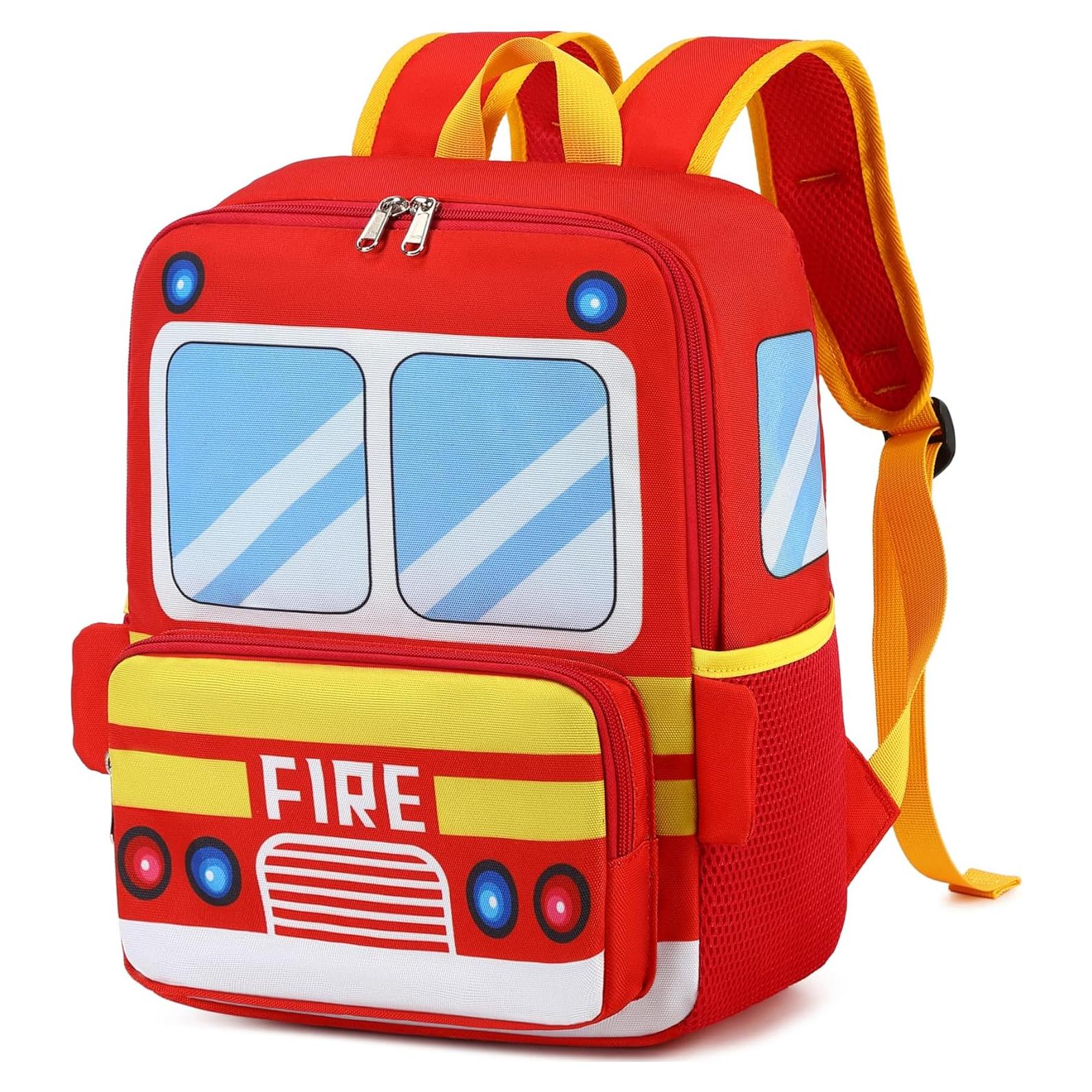 Mochila 3D Camión de Bomberos para Niños 3-6 Años 10L