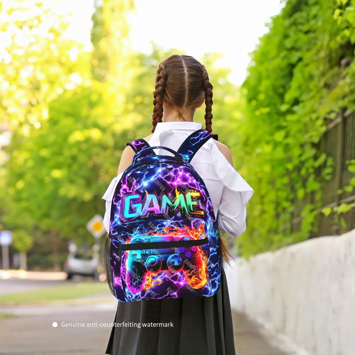 Mochila Escolar Niños Unisex Juego 40x29x20cm Resistente