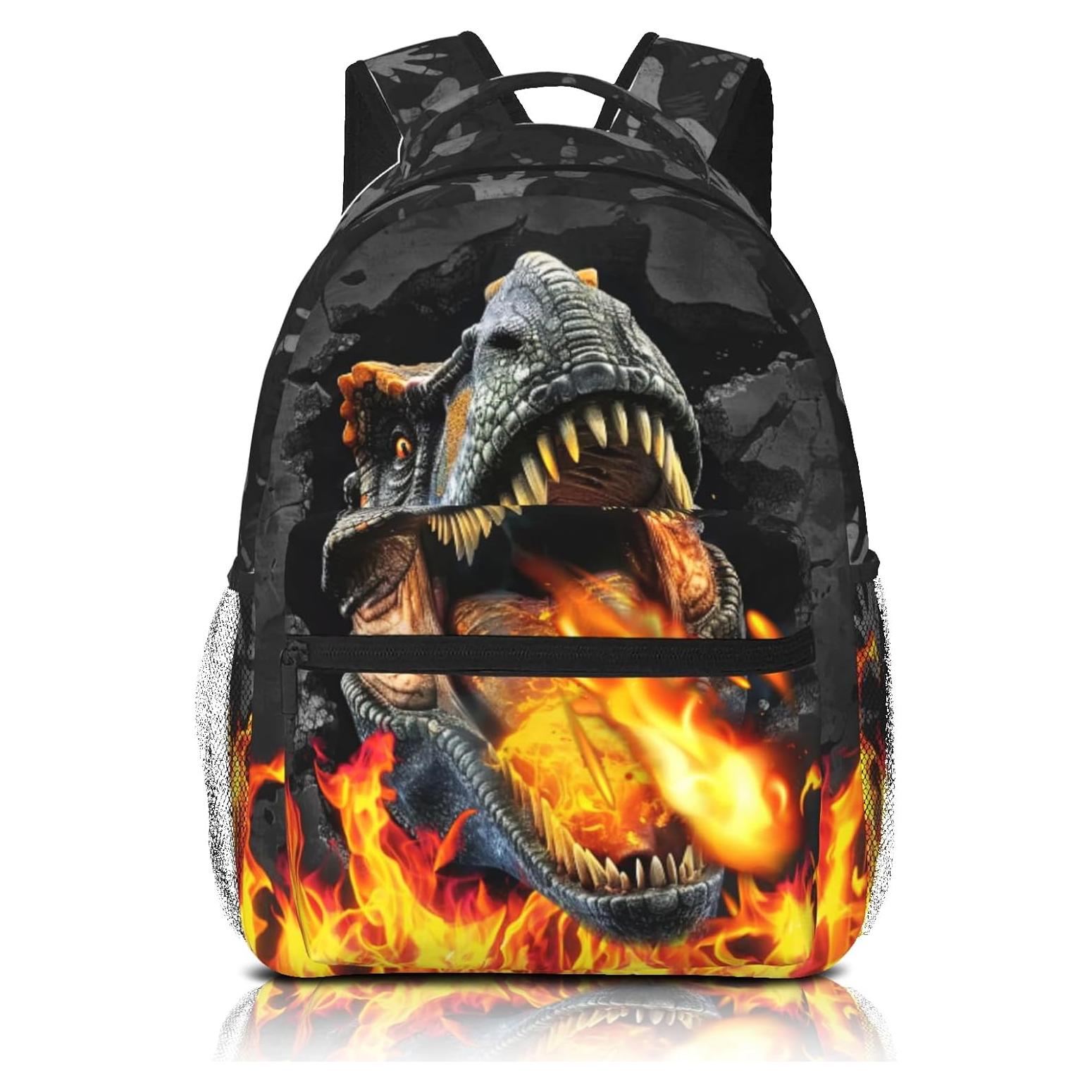 Mochila Escolar de Dinosaurio BolAurp 29x20x40cm Impermeable
